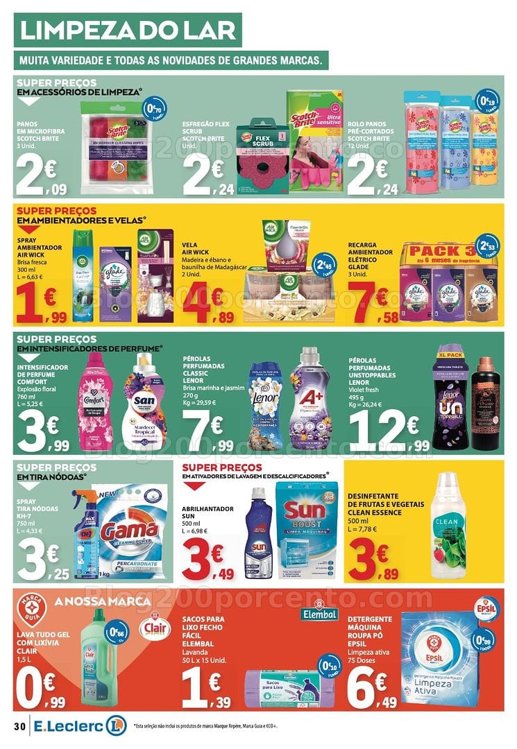 Antevisão Folheto E-LECLERC Promoções de 30 julho a 5 agosto